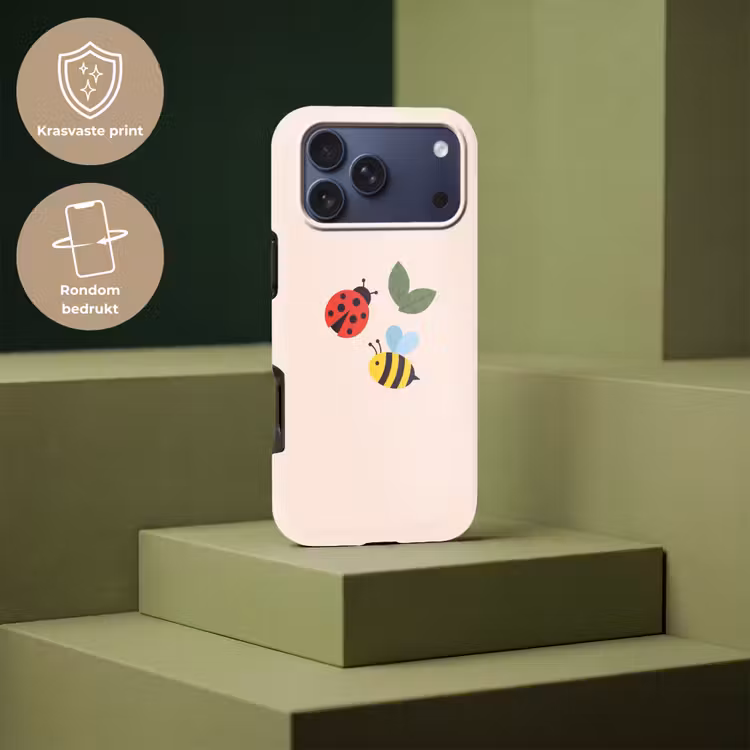 Telefoonhoesje Toughcase - Insect - Blad - Natuur - Speels - Illustratie — 7