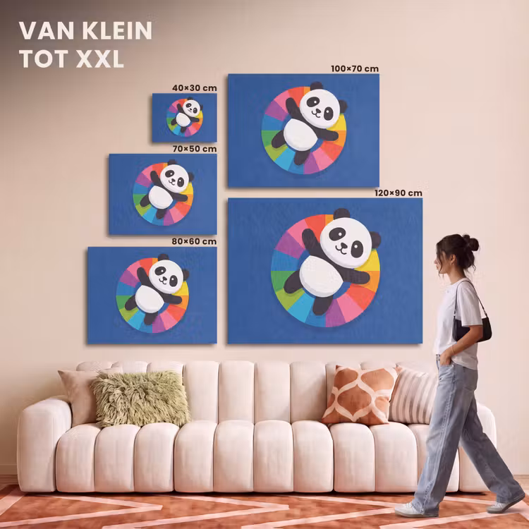 Akoestisch schilderij - Dieren - Cartoon - Kleurrijk - Modern - Speels — 7