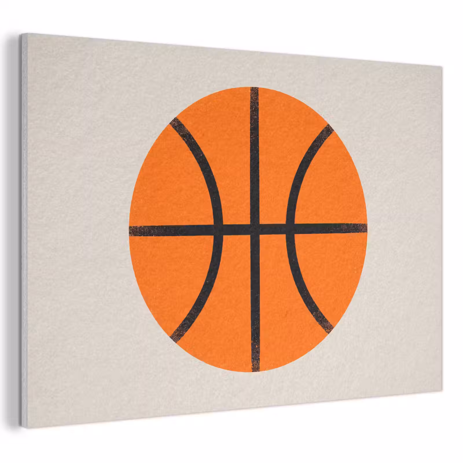 Akoestisch schilderij - Basketbal - Bal - Sport - Illustratie - Oranje — 1