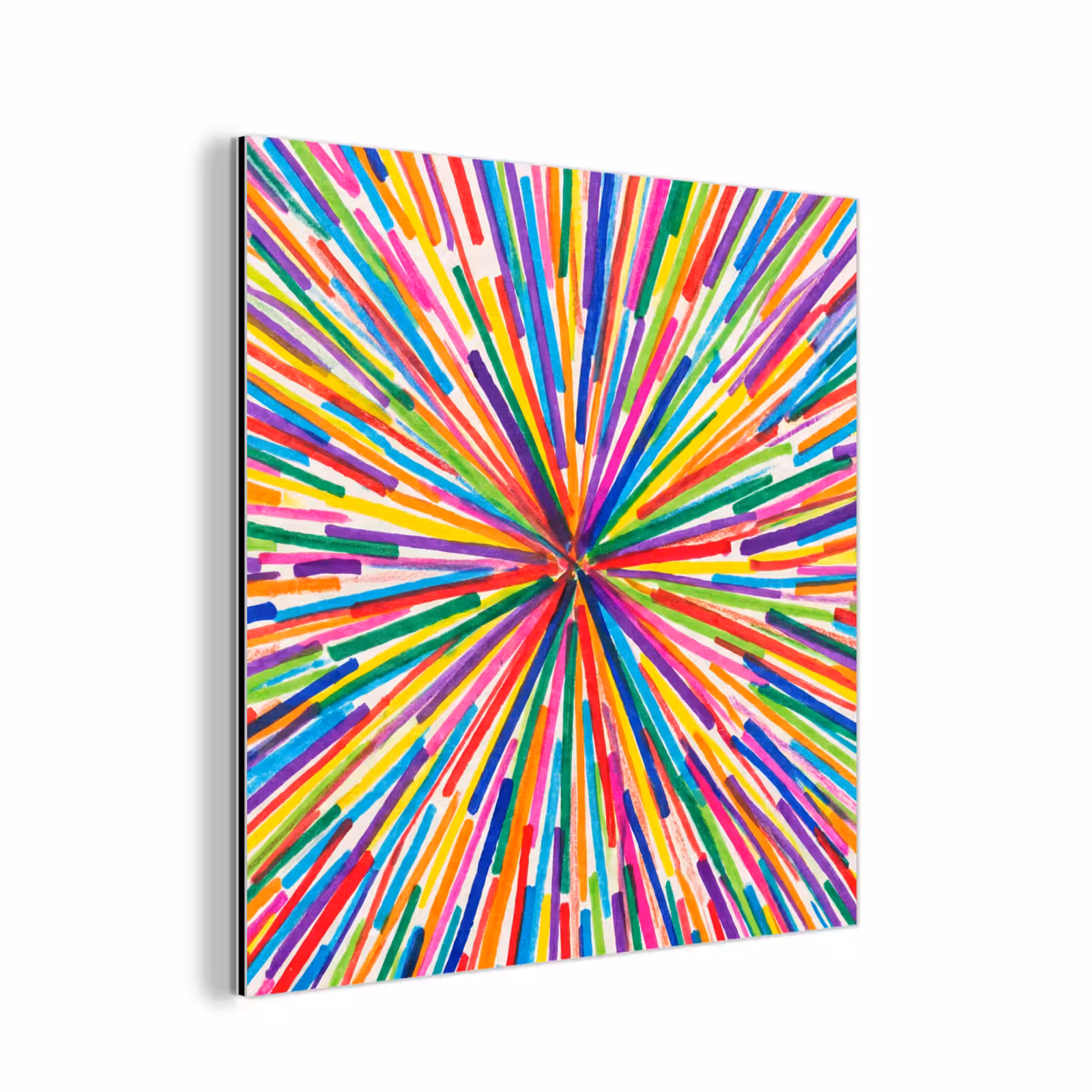 Aluminium schilderij - Lijnen - Kleurrijk - Abstract — 1