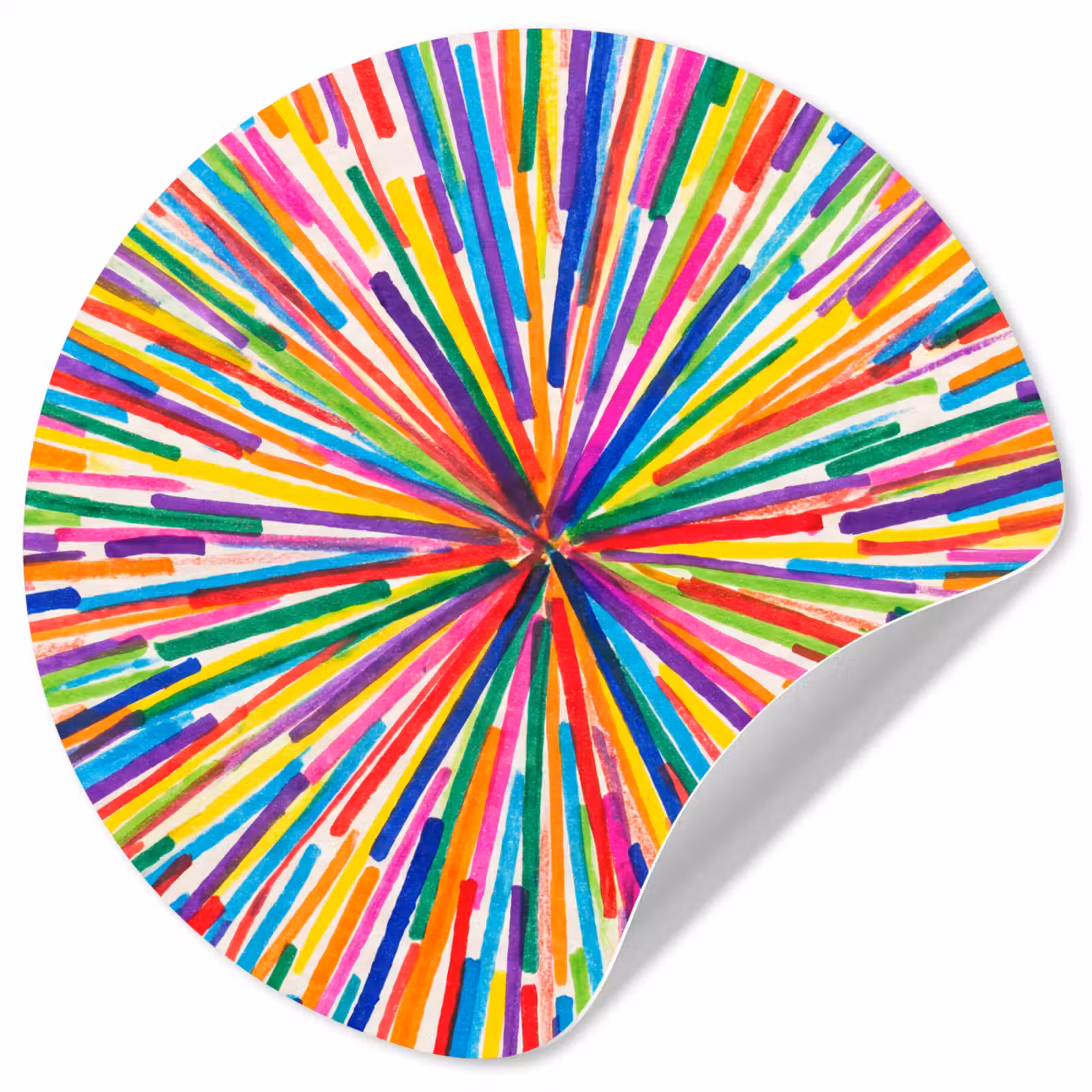 Behangcirkel - Lijnen - Kleurrijk - Abstract — 1