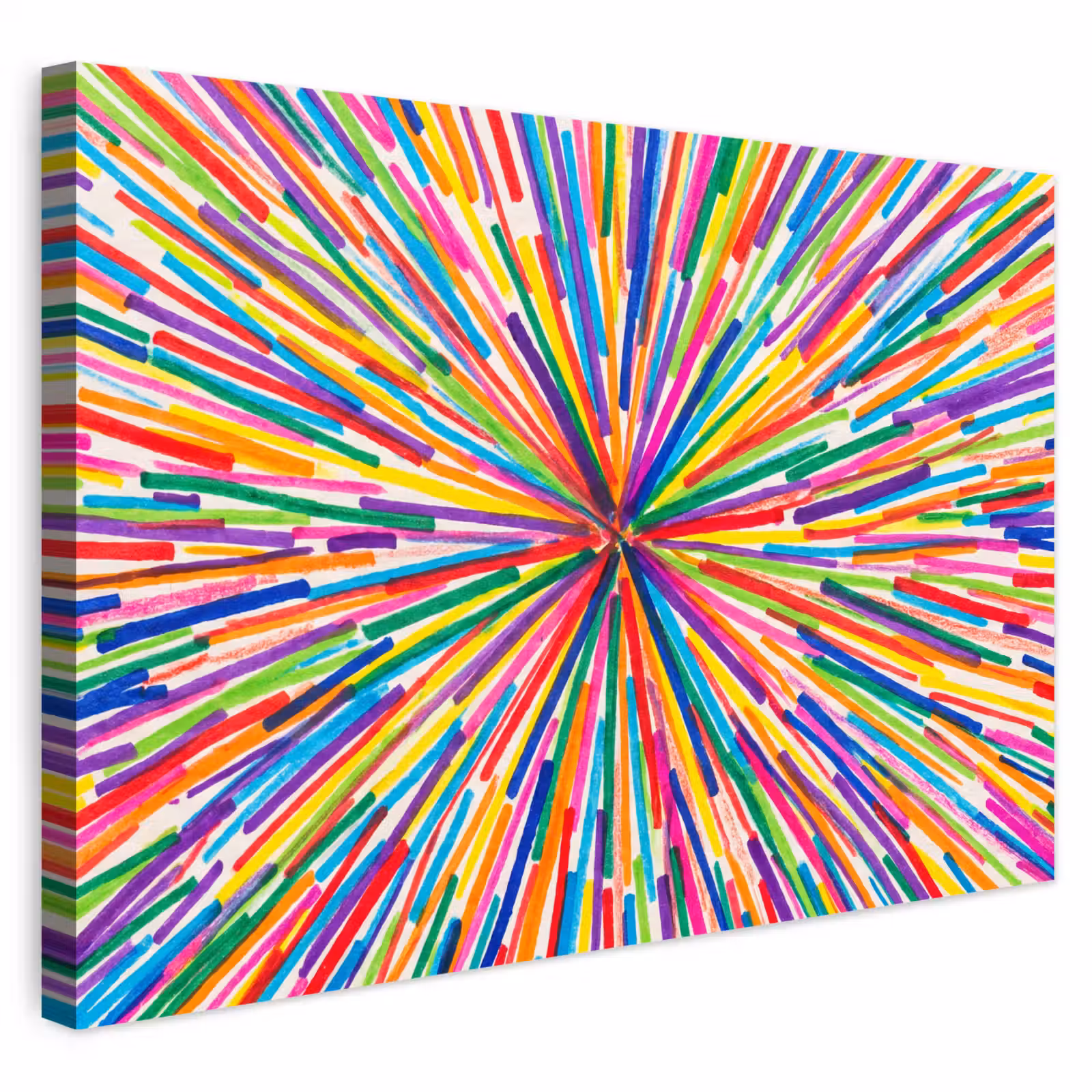 Buiten canvas - Lijnen - Kleurrijk - Abstract — 1