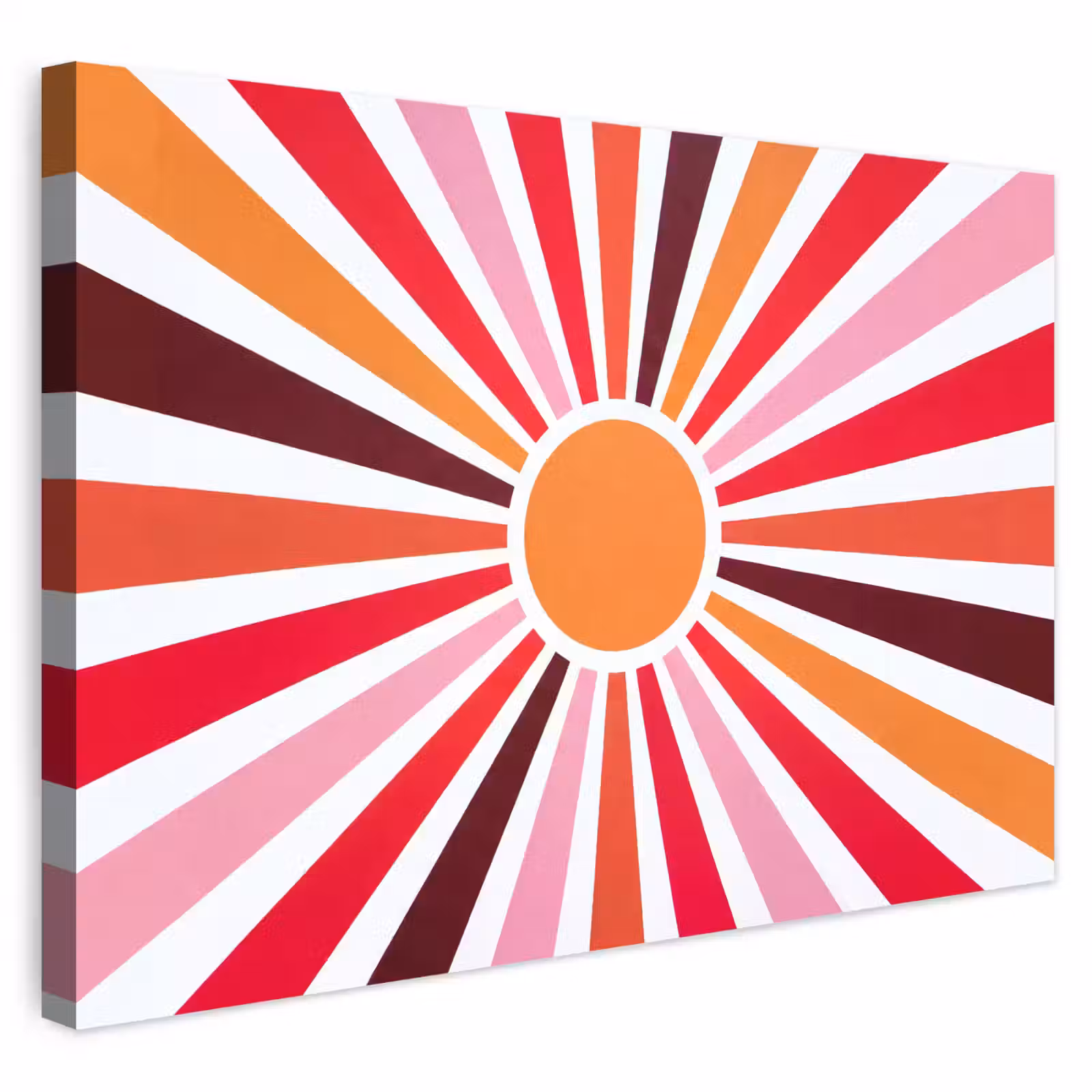 Buiten canvas - Zon - Stralen - Abstract - Kleurrijk — 1