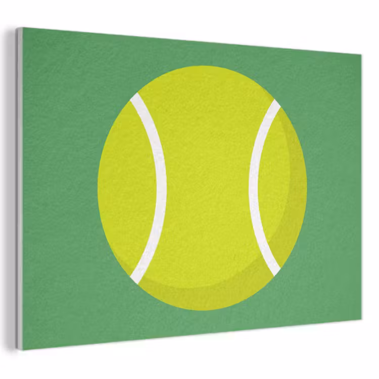 Akoestisch schilderij - Bal - Geel - Sport - Groen - Illustratie — 1