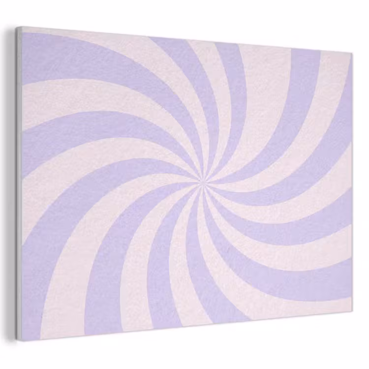Akoestisch schilderij - Patroon - Spiraal - Abstract - Modern - Paars-Roze — 1