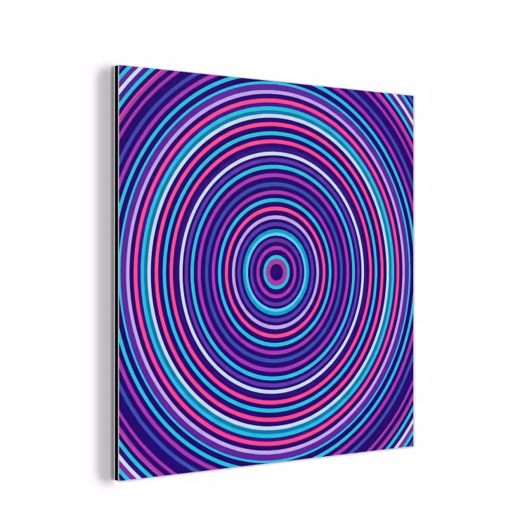 Aluminium schilderij - Abstract - Cirkels - Kleurrijk — 1