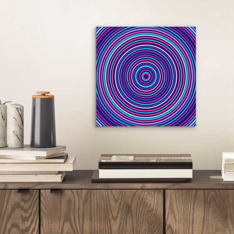 Aluminium schilderij - Abstract - Cirkels - Kleurrijk — 2