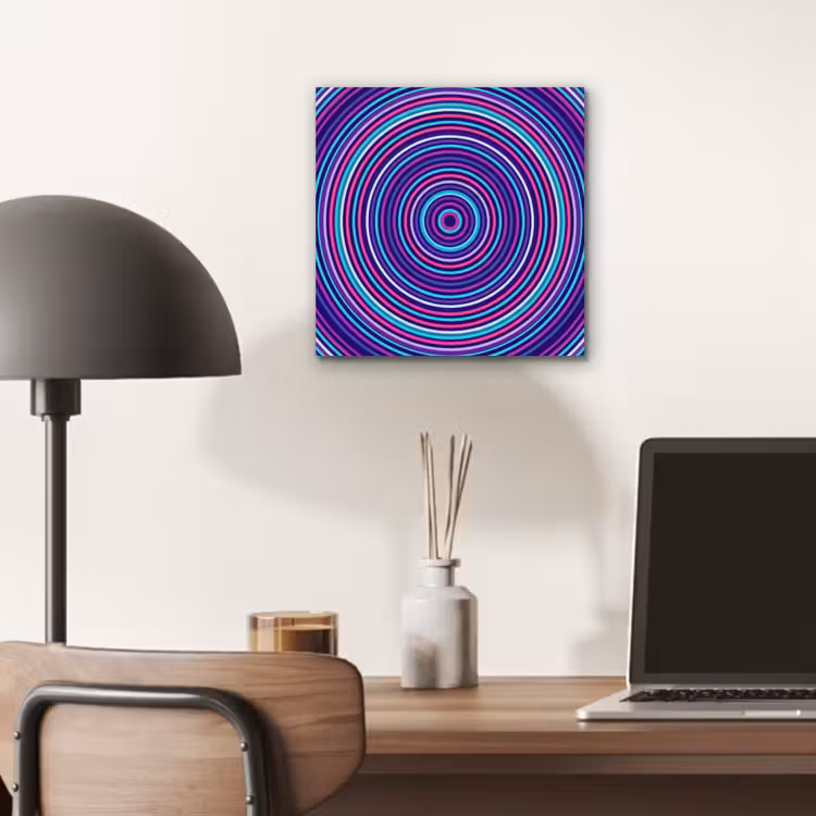 Aluminium schilderij - Abstract - Cirkels - Kleurrijk — 6