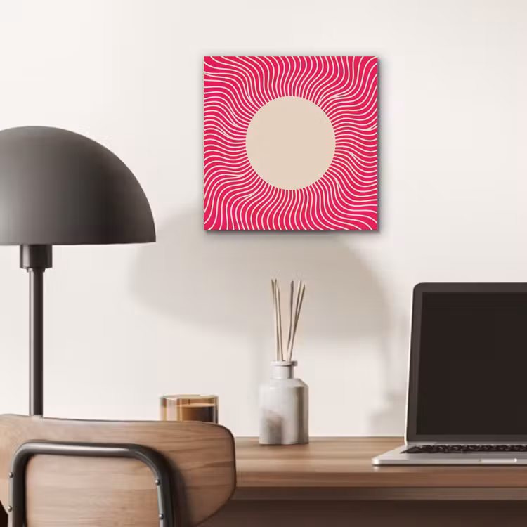 Aluminium schilderij - Abstract - Patroon - Roze — 6