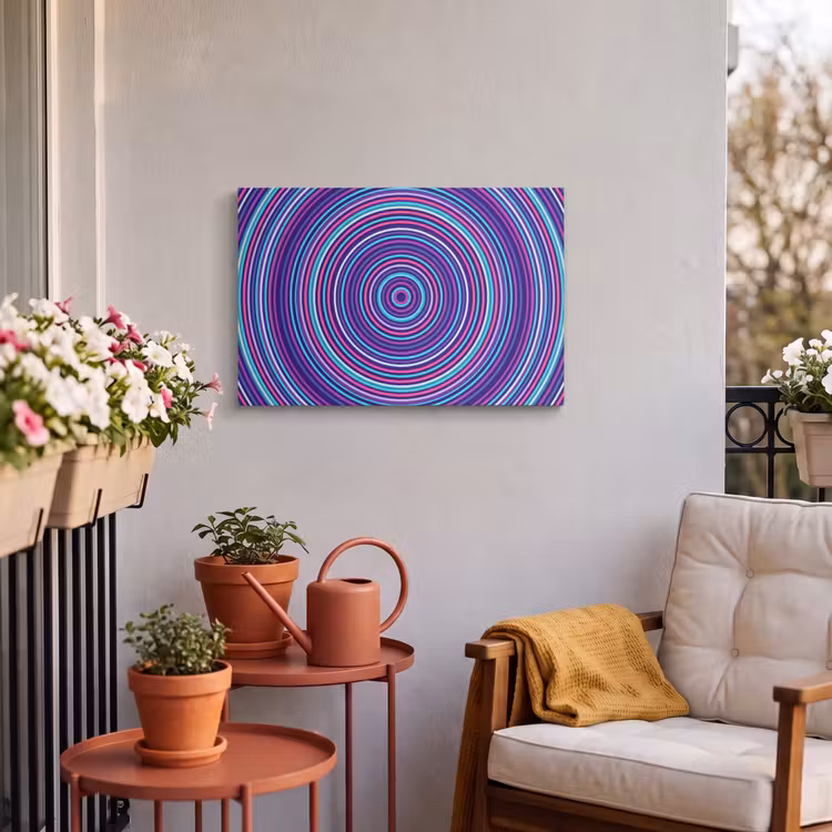Buiten canvas - Abstract - Cirkels - Kleurrijk — 3