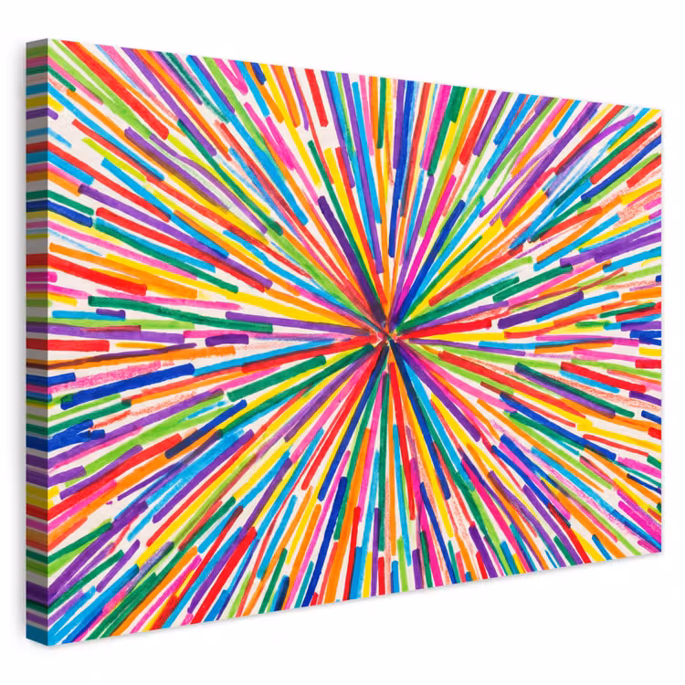 Buiten canvas - Lijnen - Kleurrijk - Abstract — 1