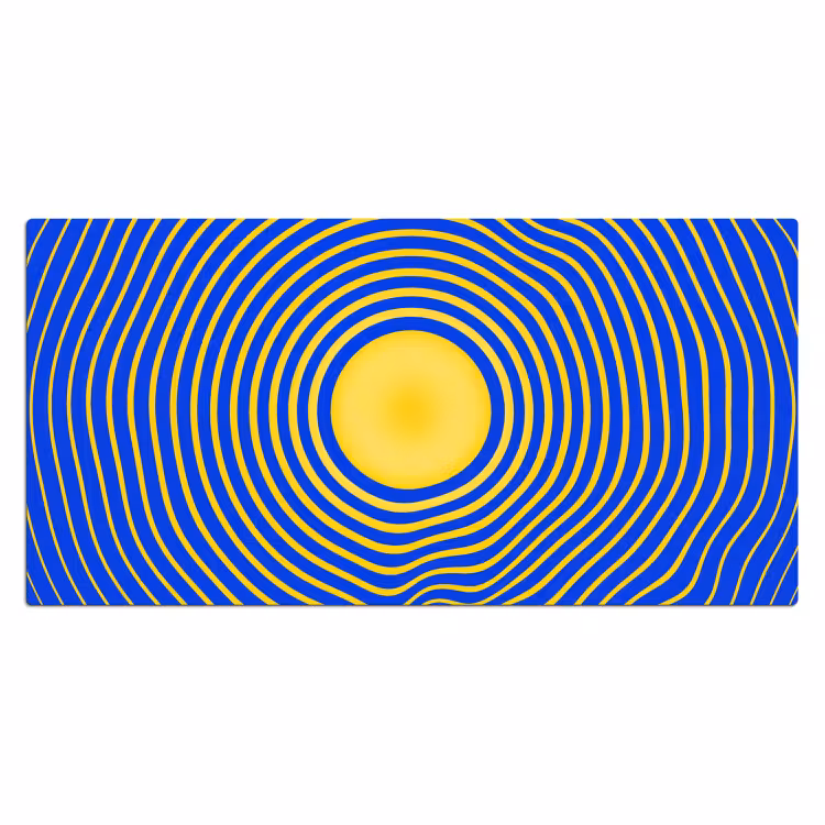 Bureau onderlegger - Abstract patroon - Blauw — 2