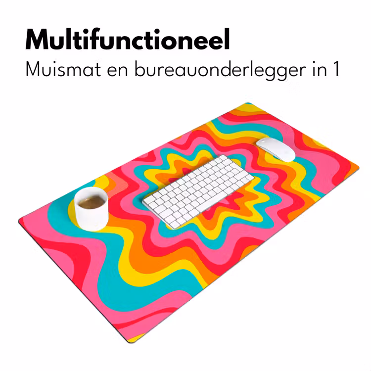 Bureau onderlegger - Patroon - Golvend - Kleurrijk — 7