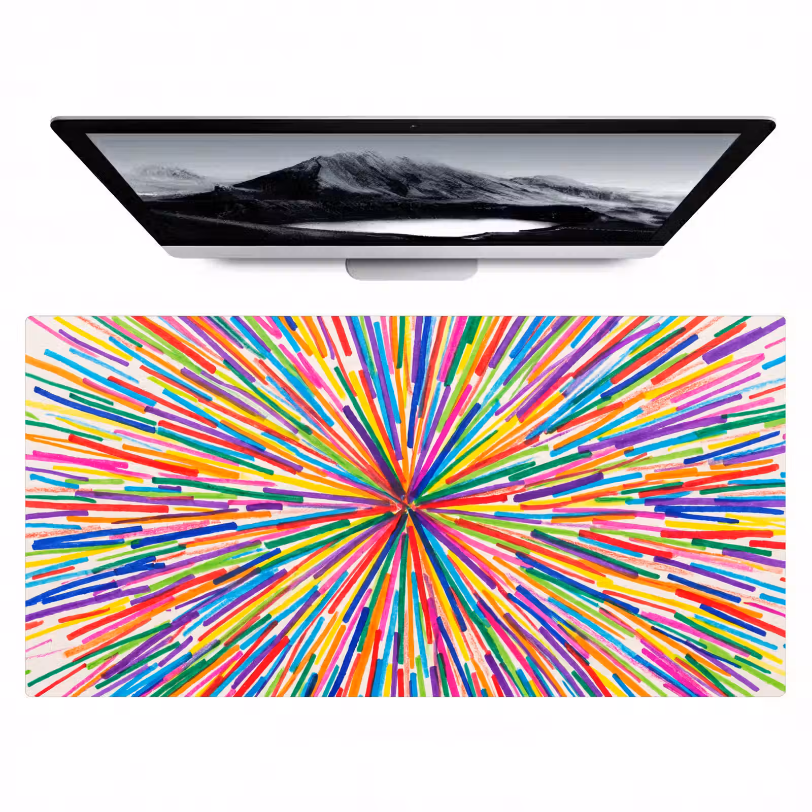 Bureau onderlegger - Lijnen - Kleurrijk - Abstract — 1