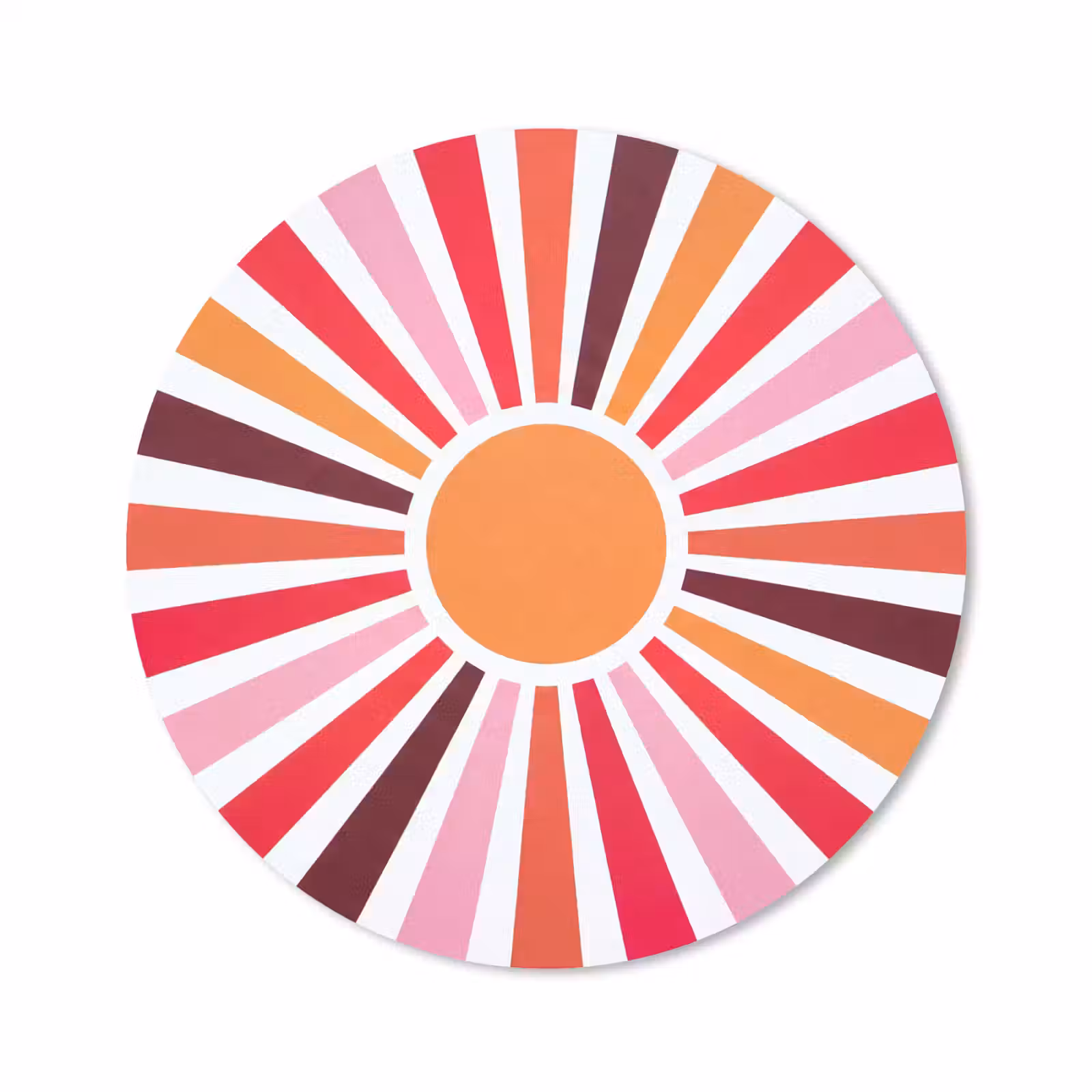 Muismat - Zon - Stralen - Abstract - Kleurrijk — 1