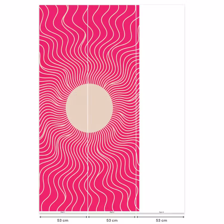 Behang - Abstract - Patroon - Roze — 6