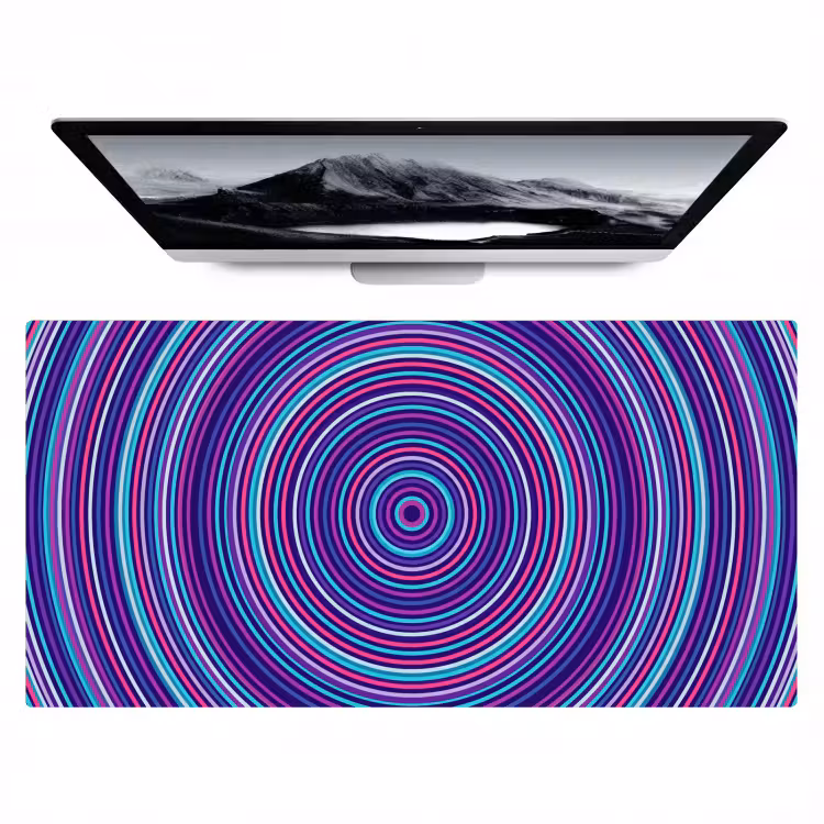 Bureau onderlegger - Abstract - Cirkels - Kleurrijk — 1
