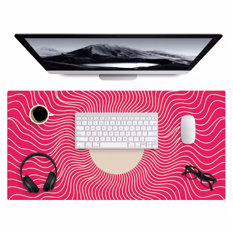 Bureau onderlegger - Abstract - Patroon - Roze — 4