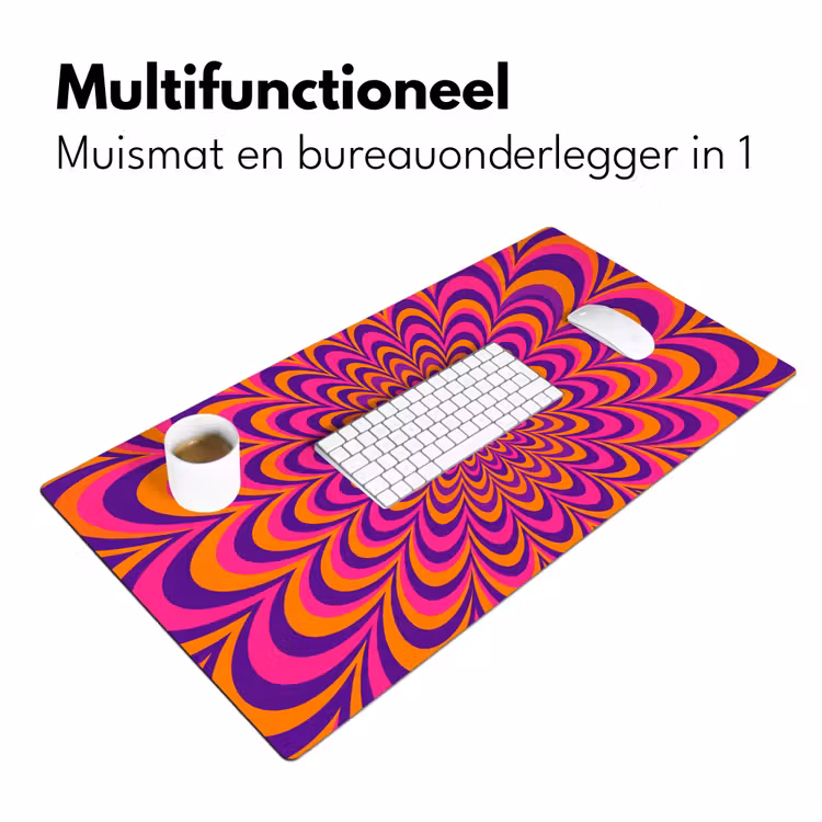 Bureau onderlegger - Patroon - Optisch - Kleurrijk — 7