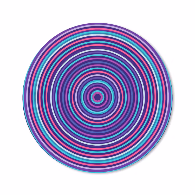Muismat - Abstract - Cirkels - Kleurrijk — 1