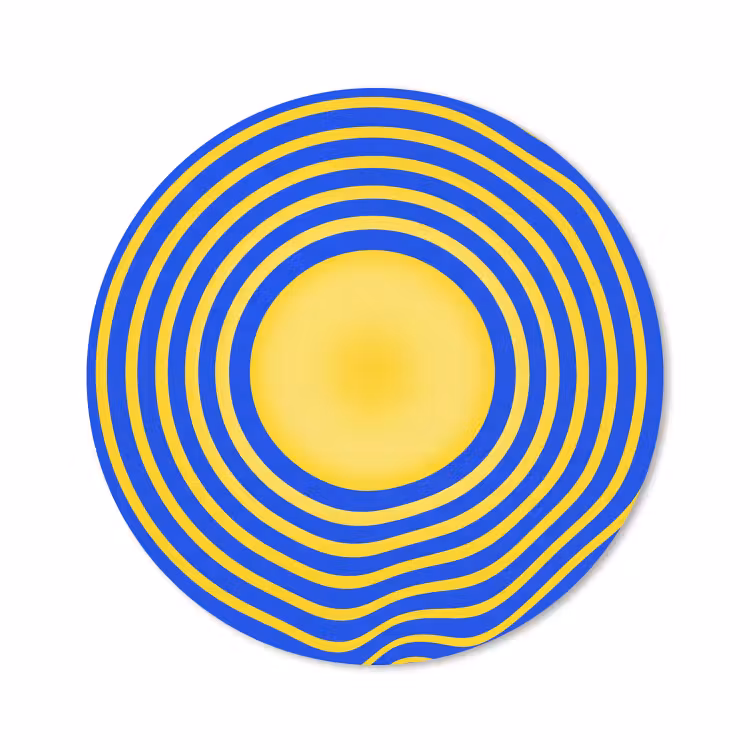 Muismat - Abstract patroon - Blauw — 1