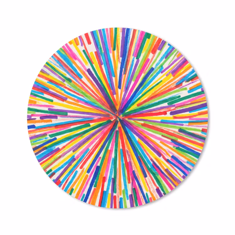 Muismat - Lijnen - Kleurrijk - Abstract — 1