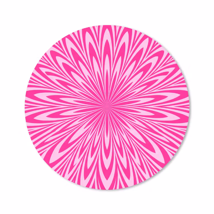 Muismat - Patroon - Optisch - Roze — 1