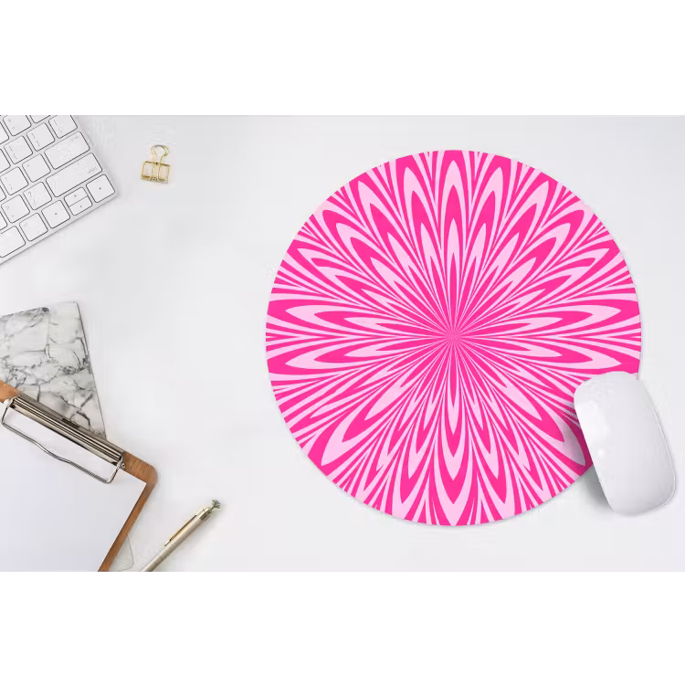Muismat - Patroon - Optisch - Roze — 2