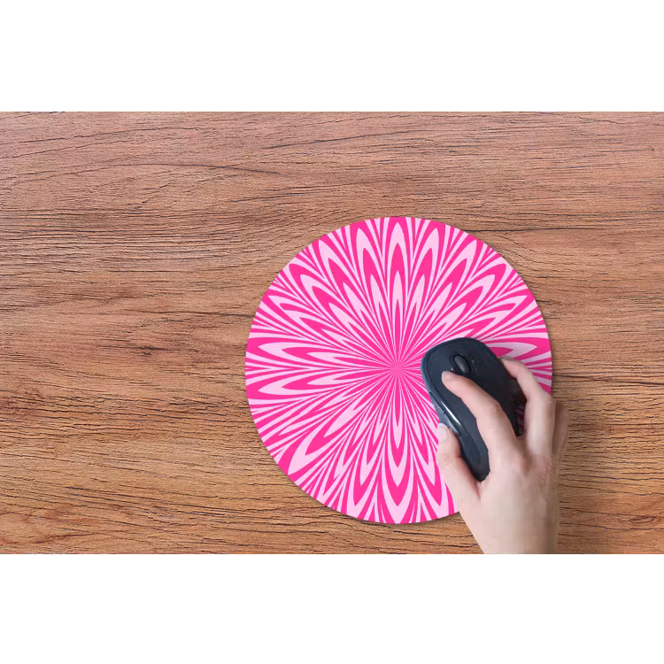 Muismat - Patroon - Optisch - Roze — 3