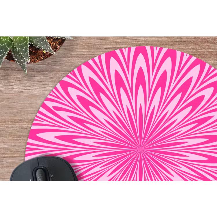Muismat - Patroon - Optisch - Roze — 4