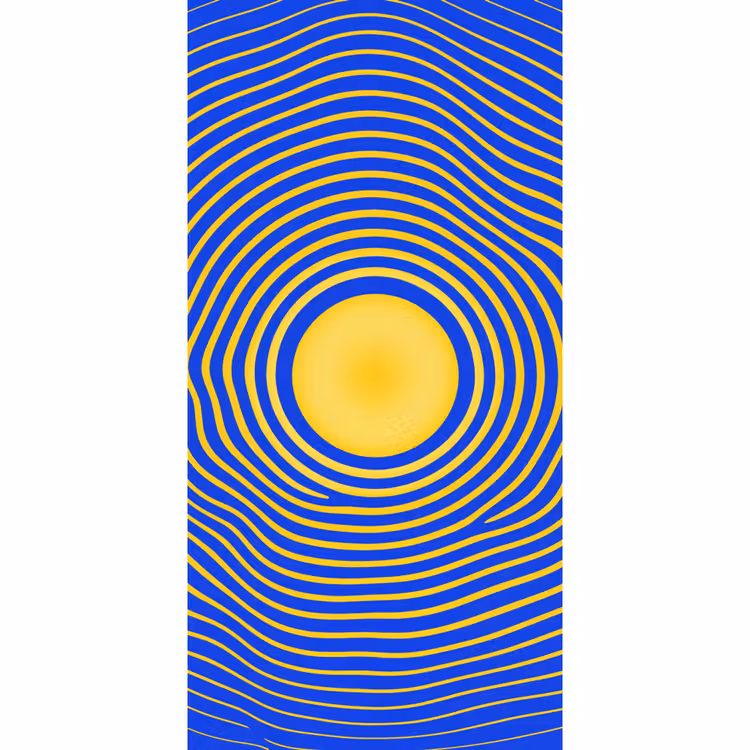 Behang - Abstract patroon - Blauw — 2
