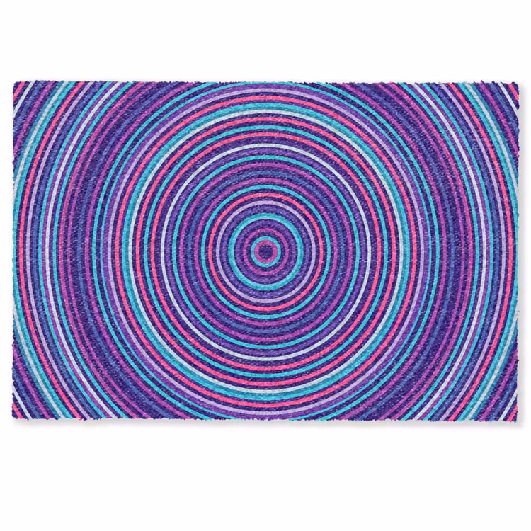 Deurmat - Abstract - Cirkels - Kleurrijk — 1