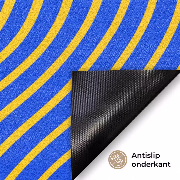 Deurmat - Abstract patroon - Blauw — 6