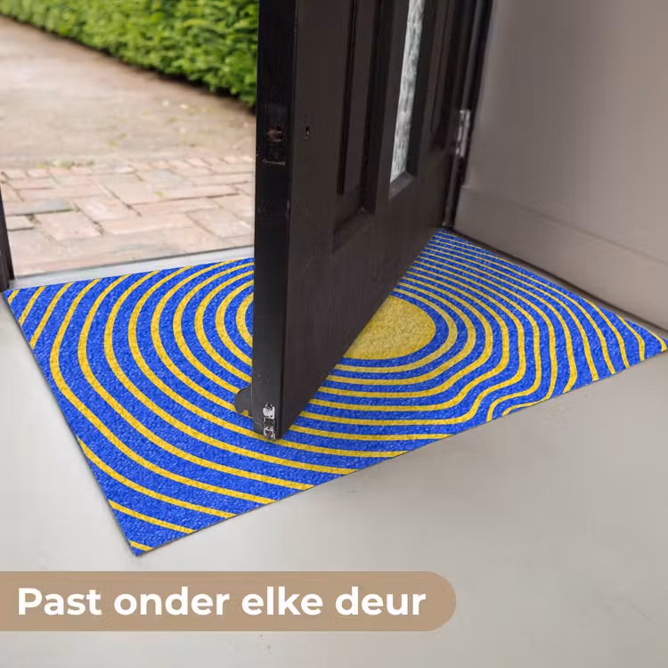 Deurmat - Abstract patroon - Blauw — 7