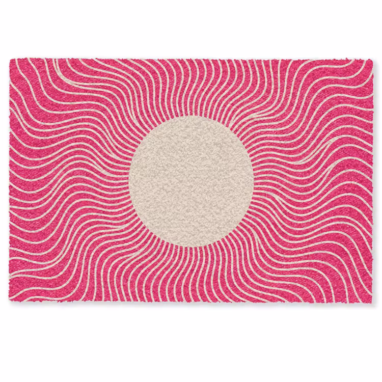 Deurmat - Abstract - Patroon - Roze — 1