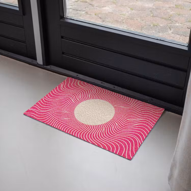 Deurmat - Abstract - Patroon - Roze — 2