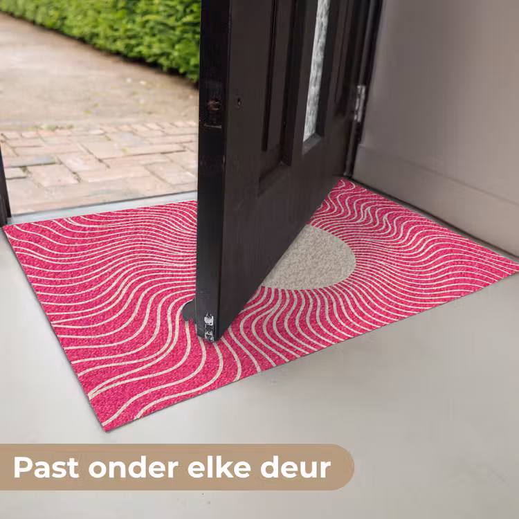 Deurmat - Abstract - Patroon - Roze — 7
