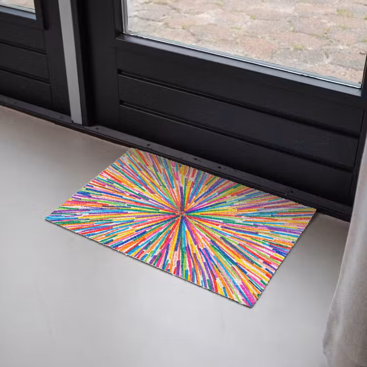 Deurmat - Lijnen - Kleurrijk - Abstract — 2