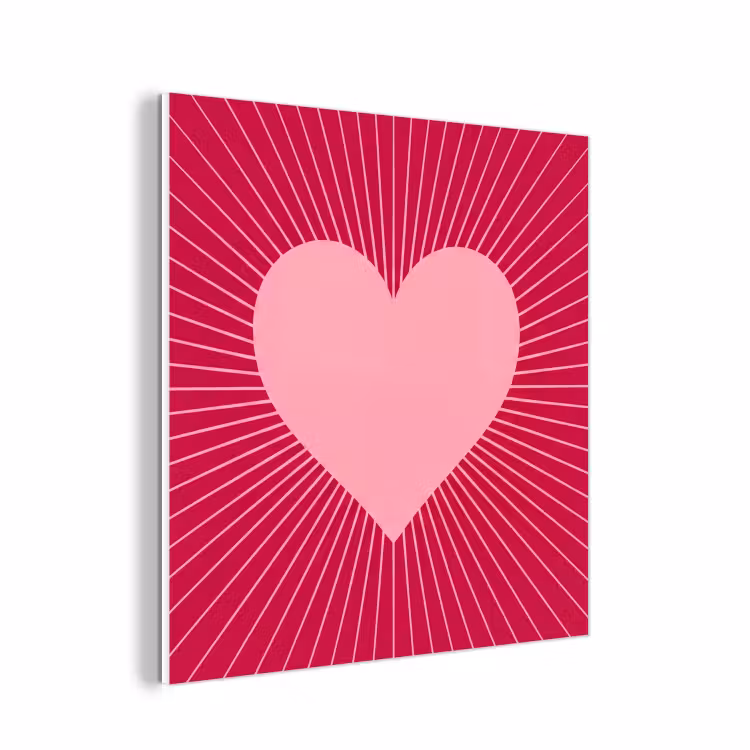 Forex - Hart - Stralen - Liefde - Abstract - Roze — 1