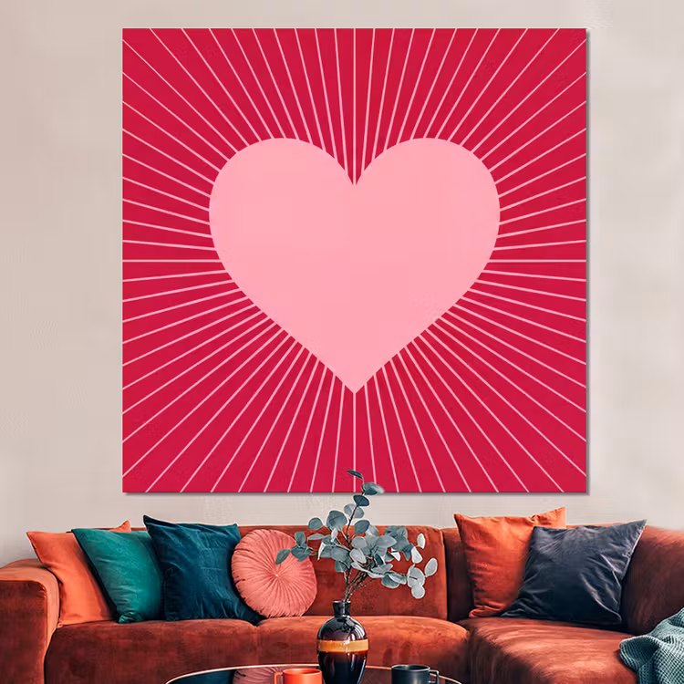 Forex - Hart - Stralen - Liefde - Abstract - Roze — 3