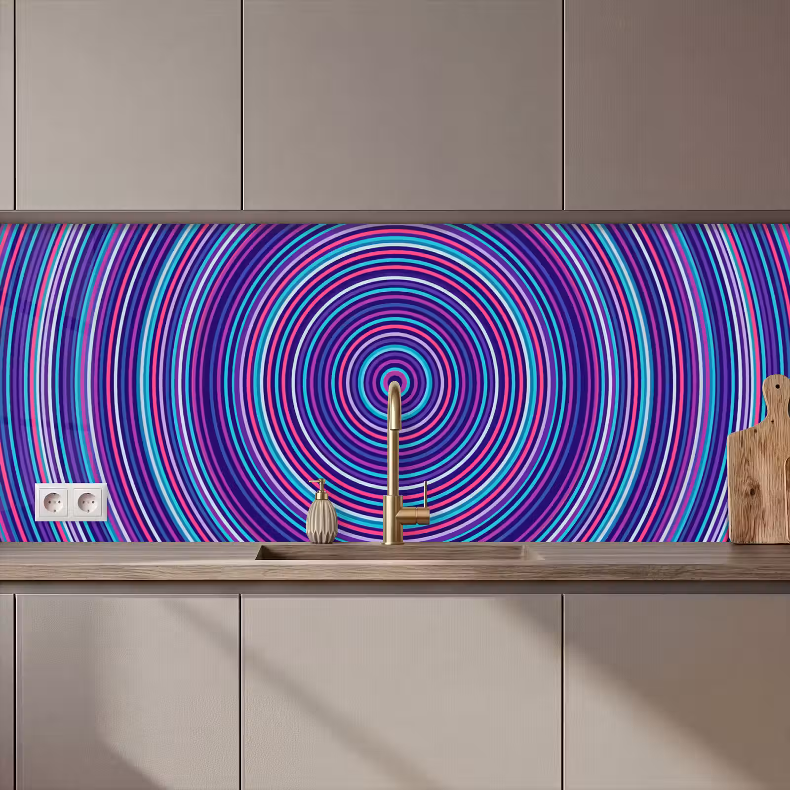 Keuken achterwand - Abstract - Cirkels - Kleurrijk — 1