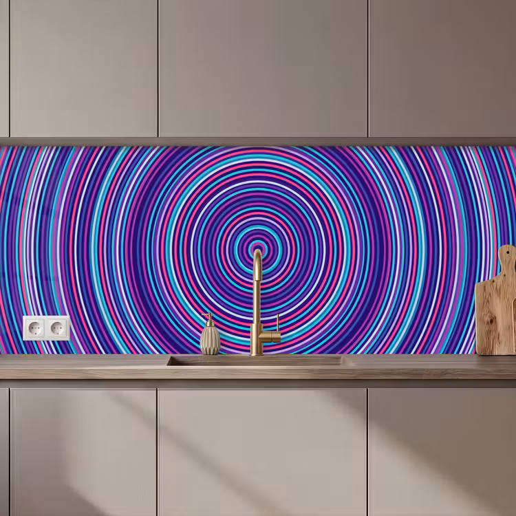 Keuken achterwand - Abstract - Cirkels - Kleurrijk — 1