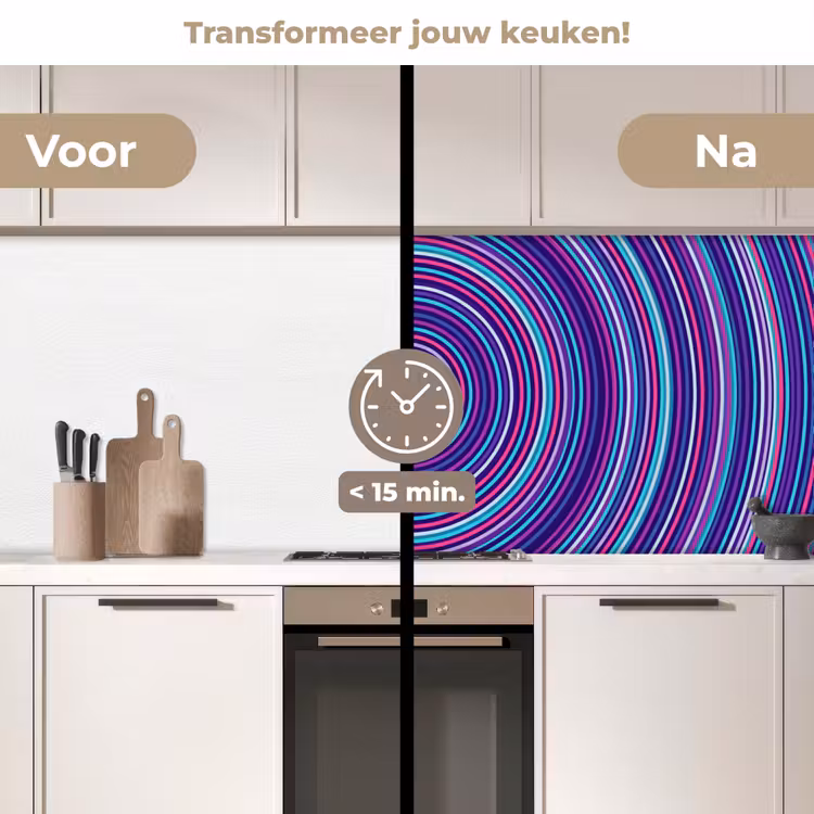 Keuken achterwand - Abstract - Cirkels - Kleurrijk — 2