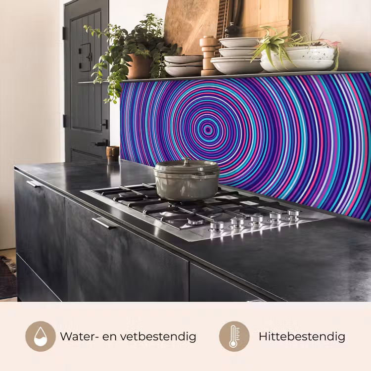 Keuken achterwand - Abstract - Cirkels - Kleurrijk — 3