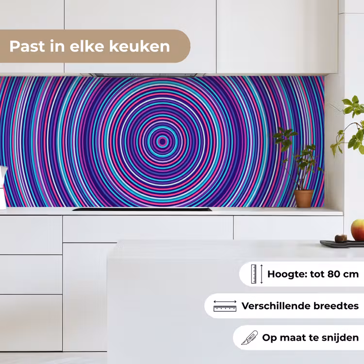 Keuken achterwand - Abstract - Cirkels - Kleurrijk — 4