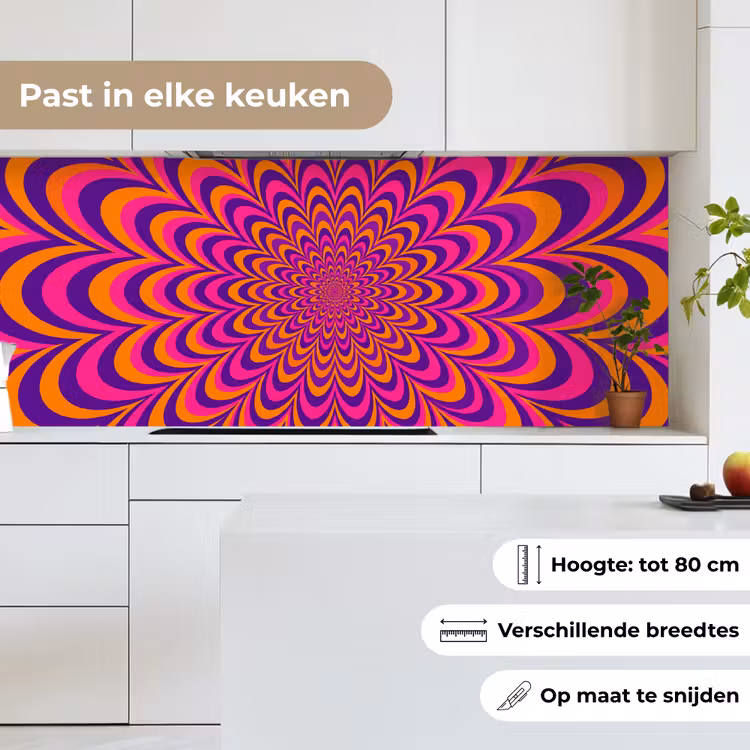 Keuken achterwand - Patroon - Optisch - Kleurrijk — 4