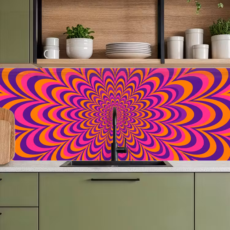 Keuken achterwand - Patroon - Optisch - Kleurrijk — 5