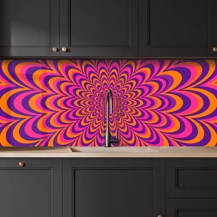 Keuken achterwand - Patroon - Optisch - Kleurrijk — 6