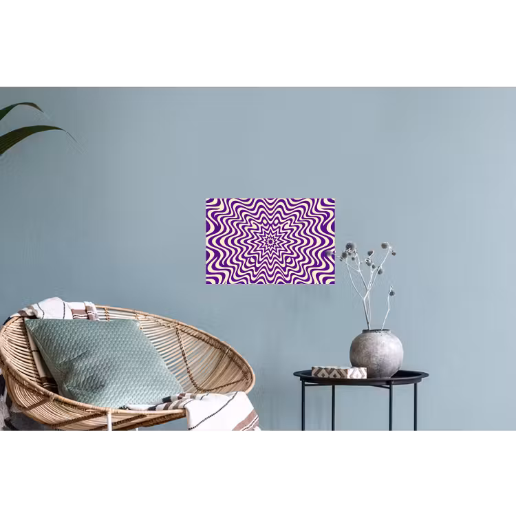 Muursticker - Abstract - Golven - Optisch - Modern - Paars — 4