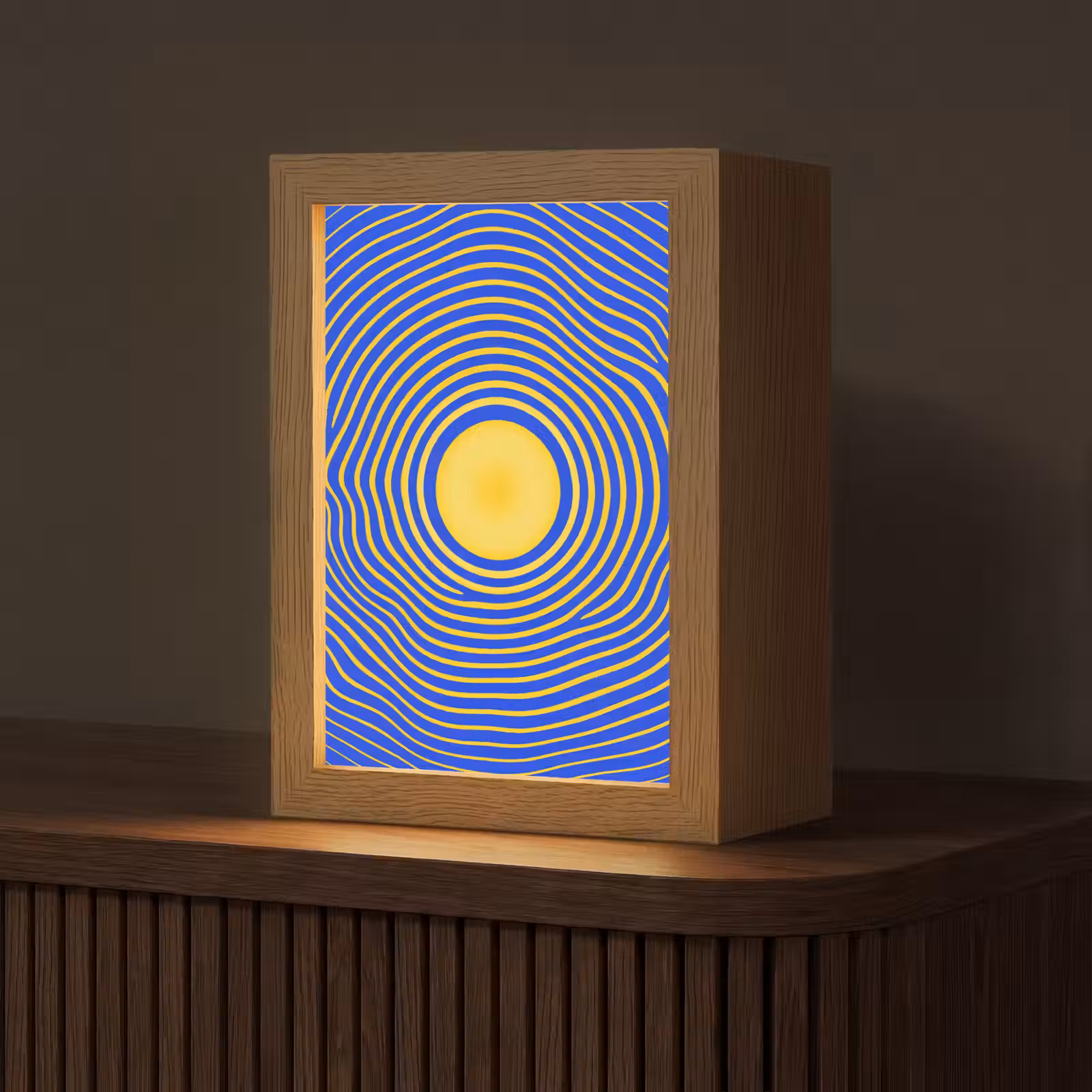 Gepersonaliseerde Lightbox - Abstract patroon - Blauw — 1
